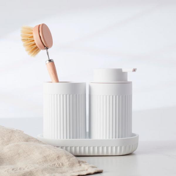 Beslagsboden Wave s&aelig;besk&aring;l t/bord - Mat hvid