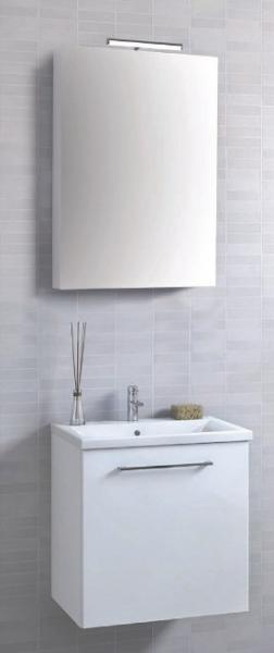 Str&oslash;mberg Alba 50 m&oslash;belpakke - Hvid h&oslash;jglans