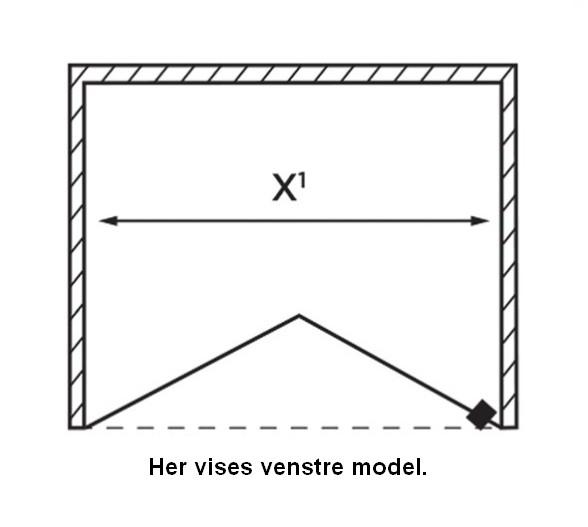 Str&oslash;mberg Noma 180 nichefolded&oslash;r - Skr&aelig;ddersyet - Mat sort