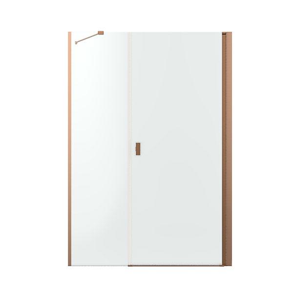 Str&oslash;mberg Noma 45 svingd&oslash;r m/sidepanel 1000mm - H&oslash;jre - B&oslash;rstet kobber