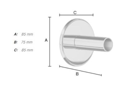 Smedbo Dry montageindsats - Poleret rustfrit st&aring;l