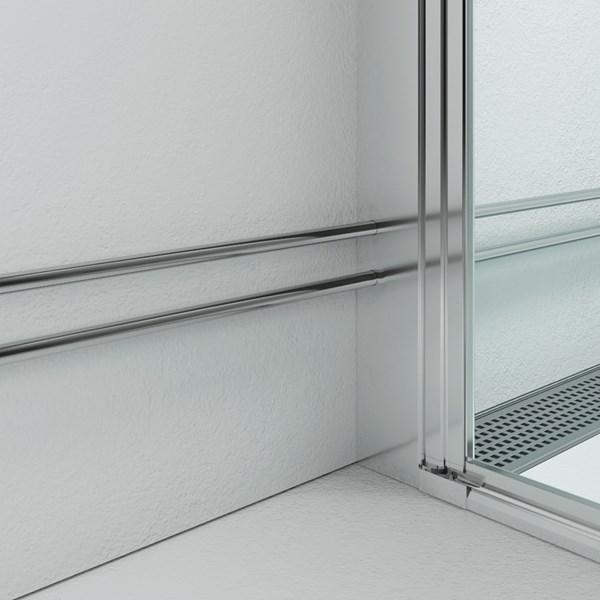 Str&oslash;mberg udvidelsesprofil til Slide 2005x20mm - Krom