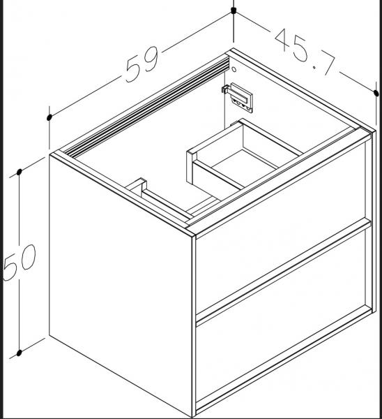 Strømberg Skara 60 badeværelsesskab - Lys eg Strømberg Skara 60 badeværelsesskab - Lys eg