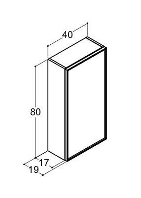 Dansani Luna Urban overskab - Venstreh&aelig;ngslet - Natur eg/Sort ramme