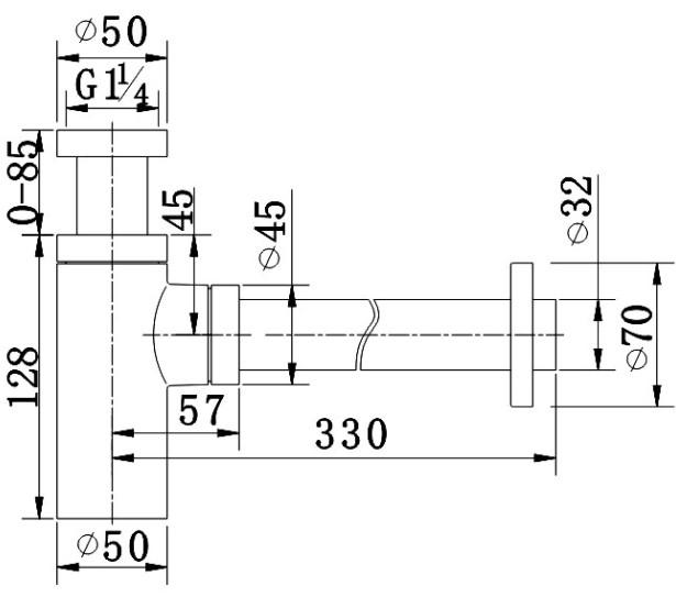 Cass&oslash;e vandl&aring;s - Mat sort