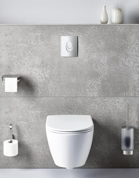 Grohe Essence Rimless toiletpakke inkl. s&aelig;de m/soft-close, cisterne og krom betjening