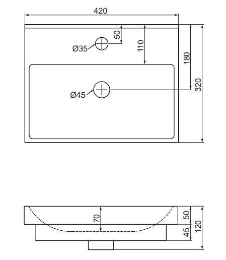 Hafa Neat 420 m&oslash;bels&aelig;t m/skuffer - Gr&oslash;n