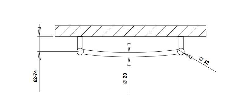 Str&oslash;mberg Laveno h&aring;ndkl&aelig;det&oslash;rrer - 50x79 cm - Krom