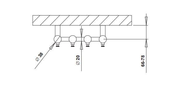 Str&oslash;mberg Regus el-h&aring;ndkl&aelig;det&oslash;rrer - 26,6x95 cm - Hvid
