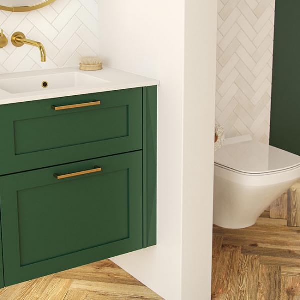 Dansani YOU Vask Minore specialm&aring;l B180-199 cm D45,5 hvid mat