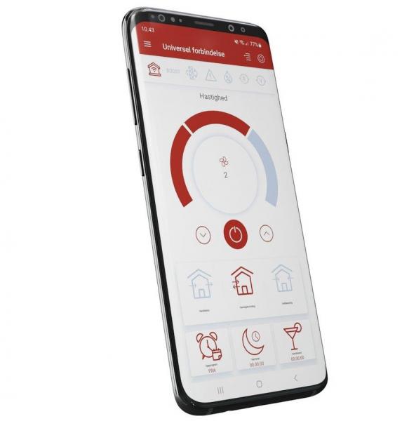 Duka One Pro 50S ventilator m/varmegenvinding og WiFi - Mat hvid Duka One Pro 50S ventilator m/varmegenvinding og WiFi - Mat hvid