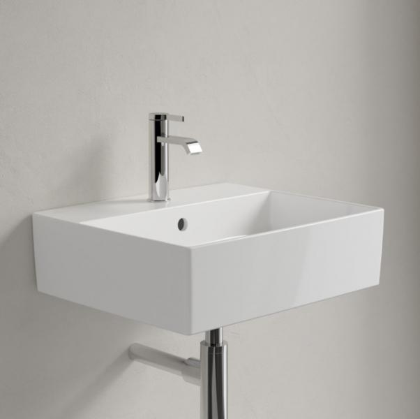 V&B Memento 2.0 50 fritst&aring;ende bowlevask - 1/3 hanehuller - Med overl&oslash;b