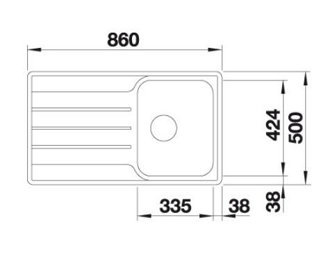 Blanco Lemis 45S-IF UX køkkenvask - Rustfrit stål Blanco Lemis 45S-IF UX køkkenvask - Rustfrit stål