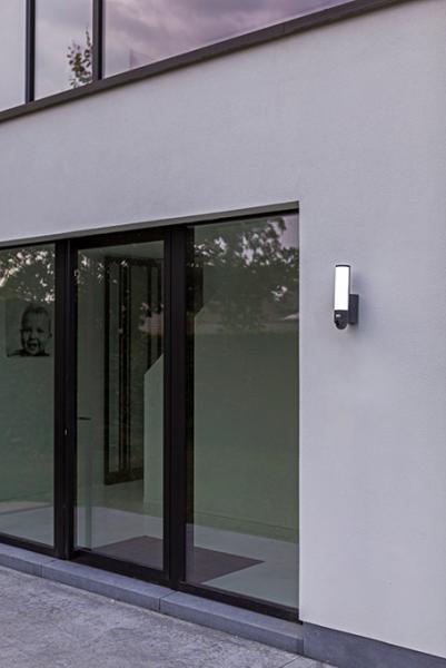 Lutec Security Elara udend&oslash;rslampe m/kamera, lyd og sensor - M&oslash;rkegr&aring;