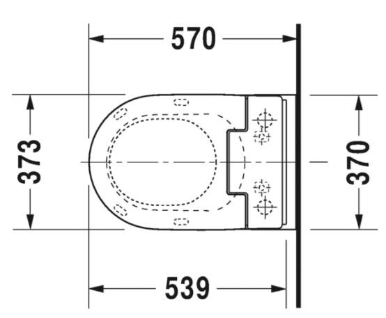 Duravit ME by Starck hængeskål m/wonderglis til sensowash sæde Duravit ME by Starck hængeskål m/wonderglis til sensowash sæde