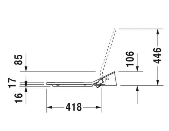 Duravit Sensowash Slim bidets&aelig;de til Darling New og Starck