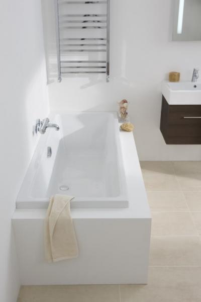 Strømberg Quantum badekar t/indbygning - 150 x 70 - 1 ryglæn - m/Carronite Strømberg Quantum badekar t/indbygning - 150 x 70 - 1 ryglæn - m/Carronite