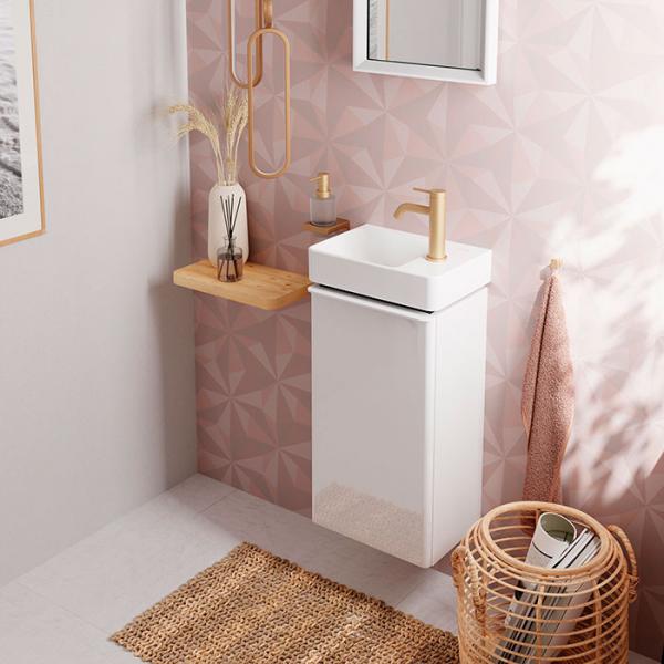 hansgrohe Tecturis S h&aring;ndvaskarmatur 80 m/CoolStart og EcoSmart+ u/bundventil - B&oslash;rstet bronze