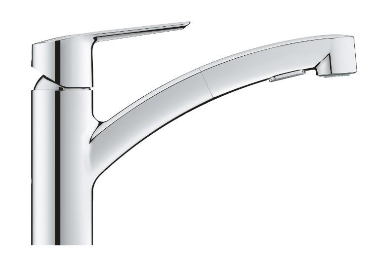 Grohe Start k&oslash;kkenarmatur m/udtr&aelig;ksbruser - Krom