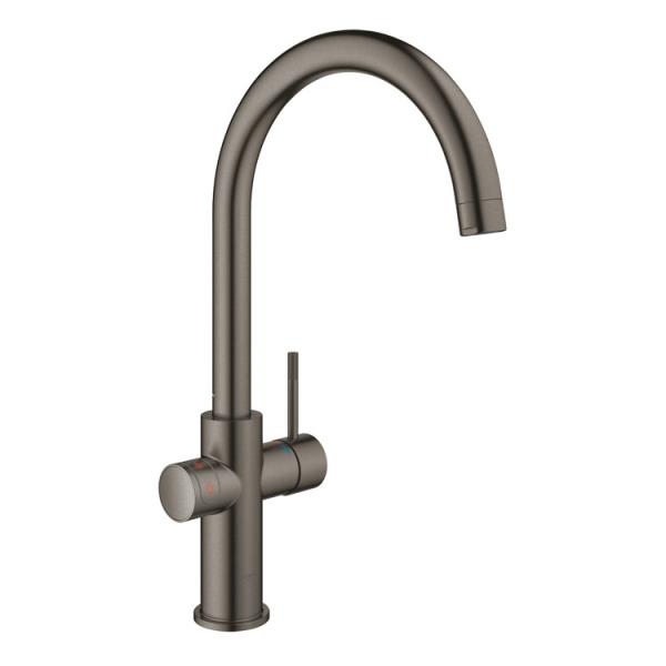 Grohe Red II Duo k&oslash;kkenbatteri m/3L vandvarmer og C-tud - B&oslash;rstet hard graphite