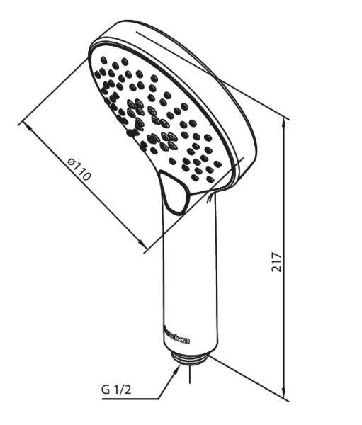 Damixa Silhouet komplet kararmatur - Børstet messing Damixa Silhouet komplet kararmatur - Børstet messing