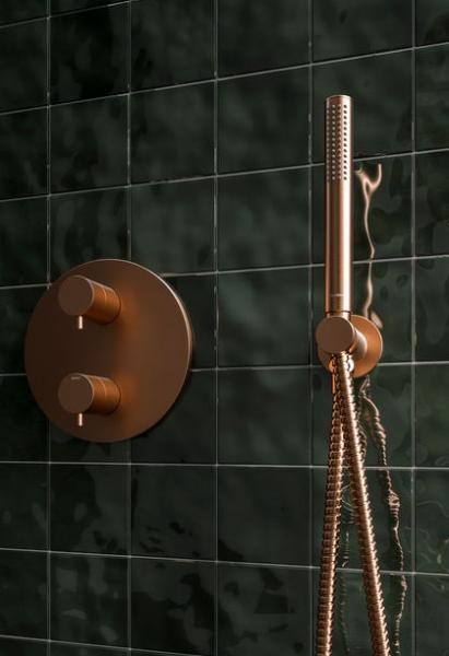 Damixa Silhouet komplet brusesystem til indbygning - Børstet kobber Damixa Silhouet komplet brusesystem til indbygning - Børstet kobber