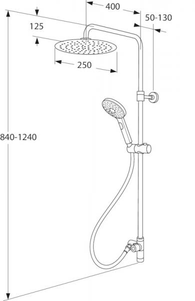 Gustavsberg Round bruses&aelig;t - Krom