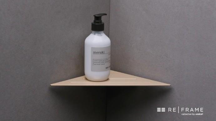 Unidrain ReFrame hj&oslash;rnehylde - B&oslash;rstet st&aring;l