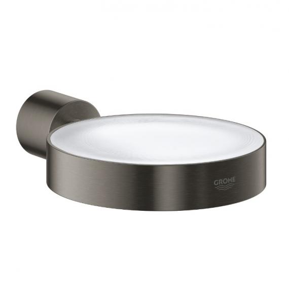 Grohe Atrio holder til s&aelig;besk&aring;l - B&oslash;rstet hard graphite