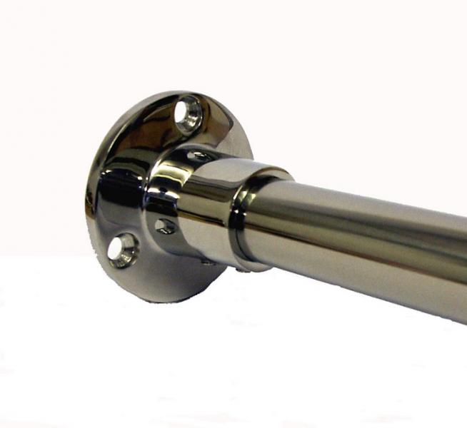 Van Der P Forh&aelig;ngstang 100cm m/2 v&aelig;gflanger - Rustfri st&aring;l