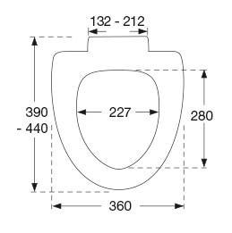 Pressalit vægspand og Sign 624 toiletsæde m/softclose og lift off Pressalit vægspand og Sign 624 toiletsæde m/softclose og lift off