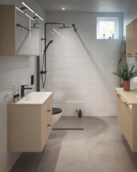 Gustavsberg Graphic vægskab - Lille dybde - Beige Gustavsberg Graphic vægskab - Lille dybde - Beige