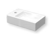 Sanibell Proline 40 håndvask m/håndklædeholder - Hanehul til venstre Sanibell Proline 40 håndvask m/håndklædeholder - Hanehul til venstre