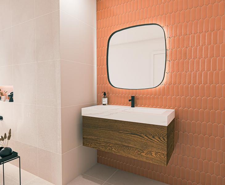 Sanibell Ink SP30 superellipse spejl m/backlight, varme og sensor 60 x 60 cm - Mat sort Sanibell Ink SP30 superellipse spejl m/backlight, varme og sensor 60 x 60 cm - Mat sort