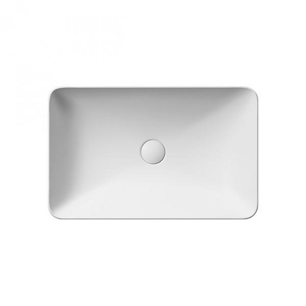 GSI Pura 60 fritstående bowlevask - Firkantet - Uden overløb - Mat hvid GSI Pura 60 fritstående bowlevask - Firkantet - Uden overløb - Mat hvid