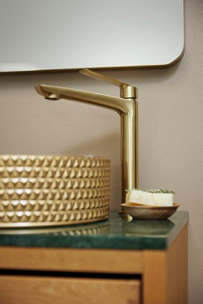 Cass&oslash;e Sleek h&aring;ndvaskarmatur t/bowlevask - B&oslash;rstet messing