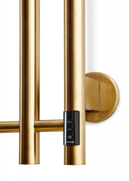 Cass&oslash;e Catania h&aring;ndkl&aelig;det&oslash;rrer - 26x142 cm - B&oslash;rstet messing