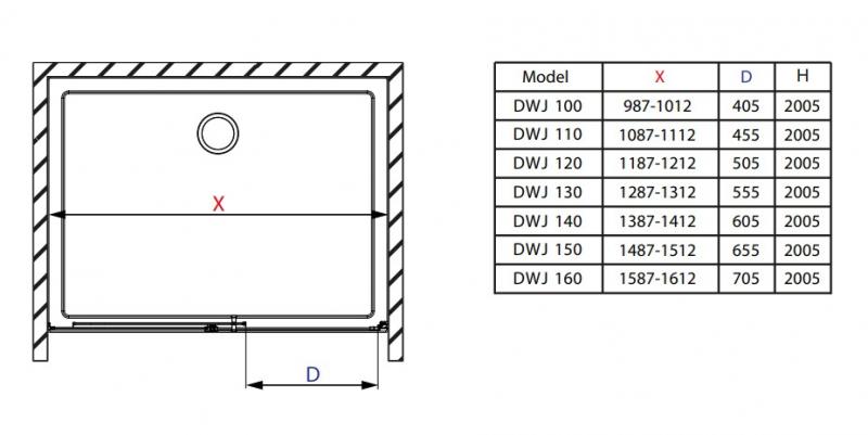 Strømberg Slide 22 skydedør nicheløsning 1000 mm - Krom Strømberg Slide 22 skydedør nicheløsning 1000 mm - Krom