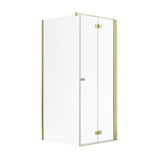 Str&oslash;mberg Noma 195 fastv&aelig;g m/folded&oslash;r 800mm - H&oslash;jre - Poleret messing