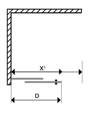 Str&oslash;mberg Faro 12 walk-in brusev&aelig;g m/skyded&oslash;r 800mm - Klart glas/b&oslash;rstet messing