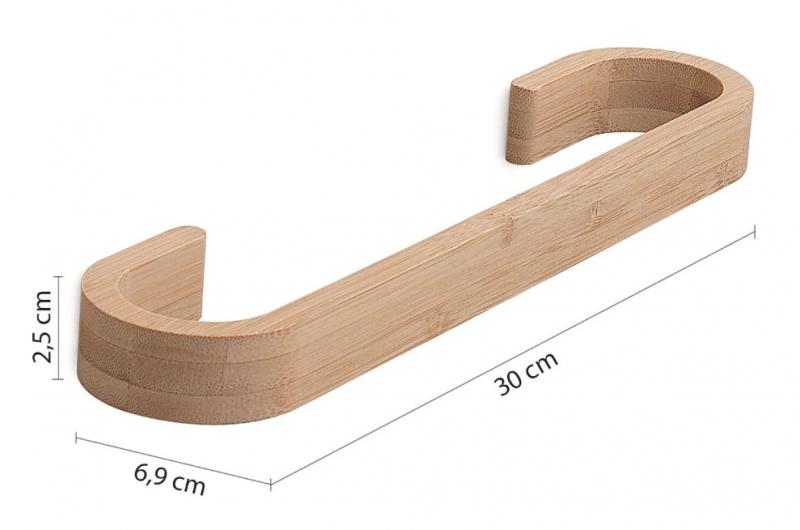 Hefe Himalaya h&aring;ndkl&aelig;deholder 30 cm - Bambus