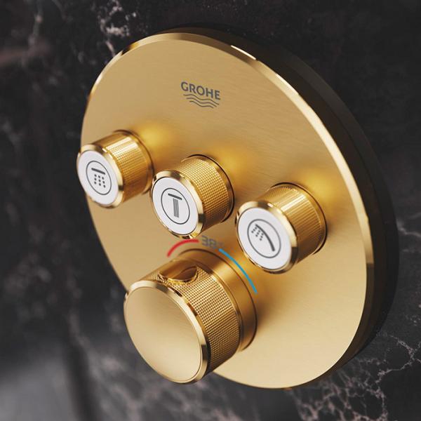 Grohe SmartControl komplet brusesystem med SmartActive og Sena til indbygning - Børstet Cool Sunrise Grohe SmartControl komplet brusesystem med SmartActive og Sena til indbygning - Børstet Cool Sunrise