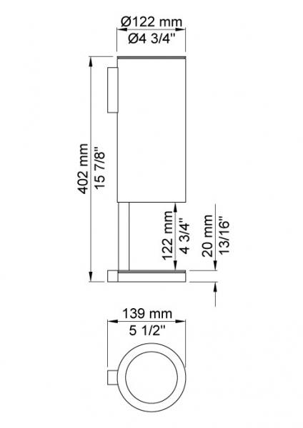 Vola håndsprit- og sæbedispenser, vægmonteret - Krom Vola håndsprit- og sæbedispenser, vægmonteret - Krom