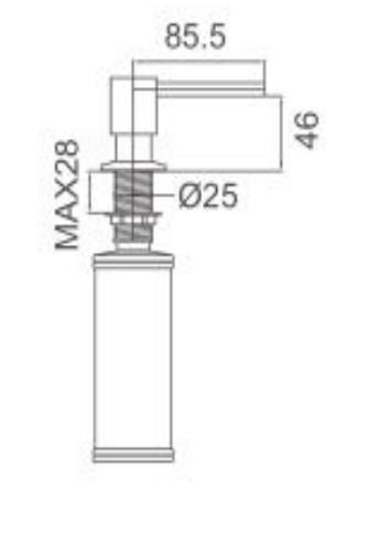 Cass&oslash;e s&aelig;bedispenser til k&oslash;kken - Mat sort