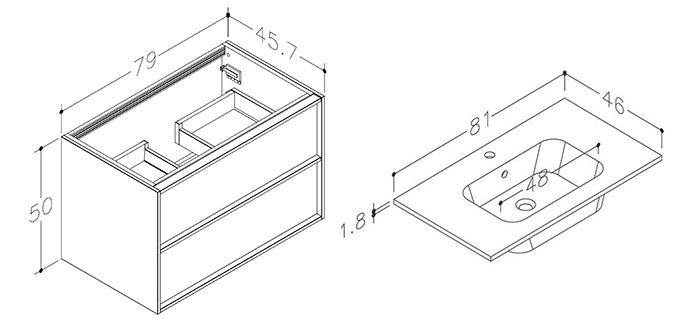 Str&oslash;mberg Skara 80 m&oslash;bels&aelig;t - M&oslash;rk eg