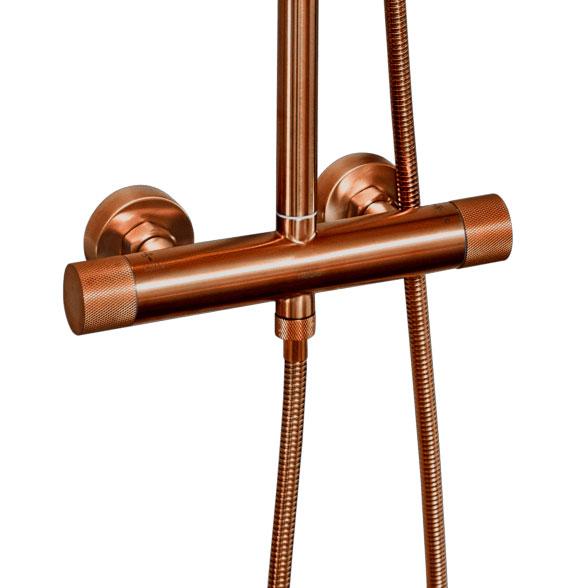 Cass&oslash;e Crystal Cut komplet brusesystem - T8 - B&oslash;rstet kobber