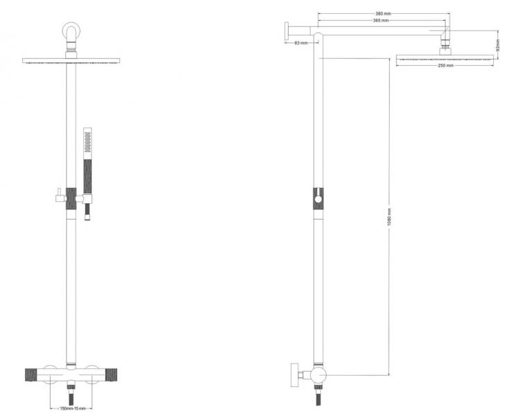 Cassøe Crystal Cut komplet pakke til badeværelset - Mat bronze Cassøe Crystal Cut komplet pakke til badeværelset - Mat bronze