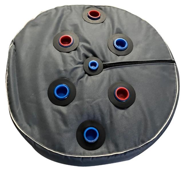 Isoleret akkumuleringstank med sanitetsspiral - 120 liter - V&aelig;gh&aelig;ngt