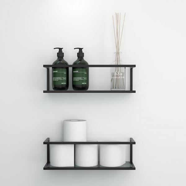 Dansani multifunktionel hylde inkl. 2 glashylder - Mat sort Dansani multifunktionel hylde inkl. 2 glashylder - Mat sort