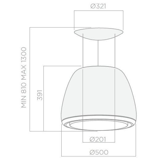 Eico &Eacute;dith Classic frith&aelig;ngende wireh&aelig;ngt emh&aelig;tte - Mat hvid